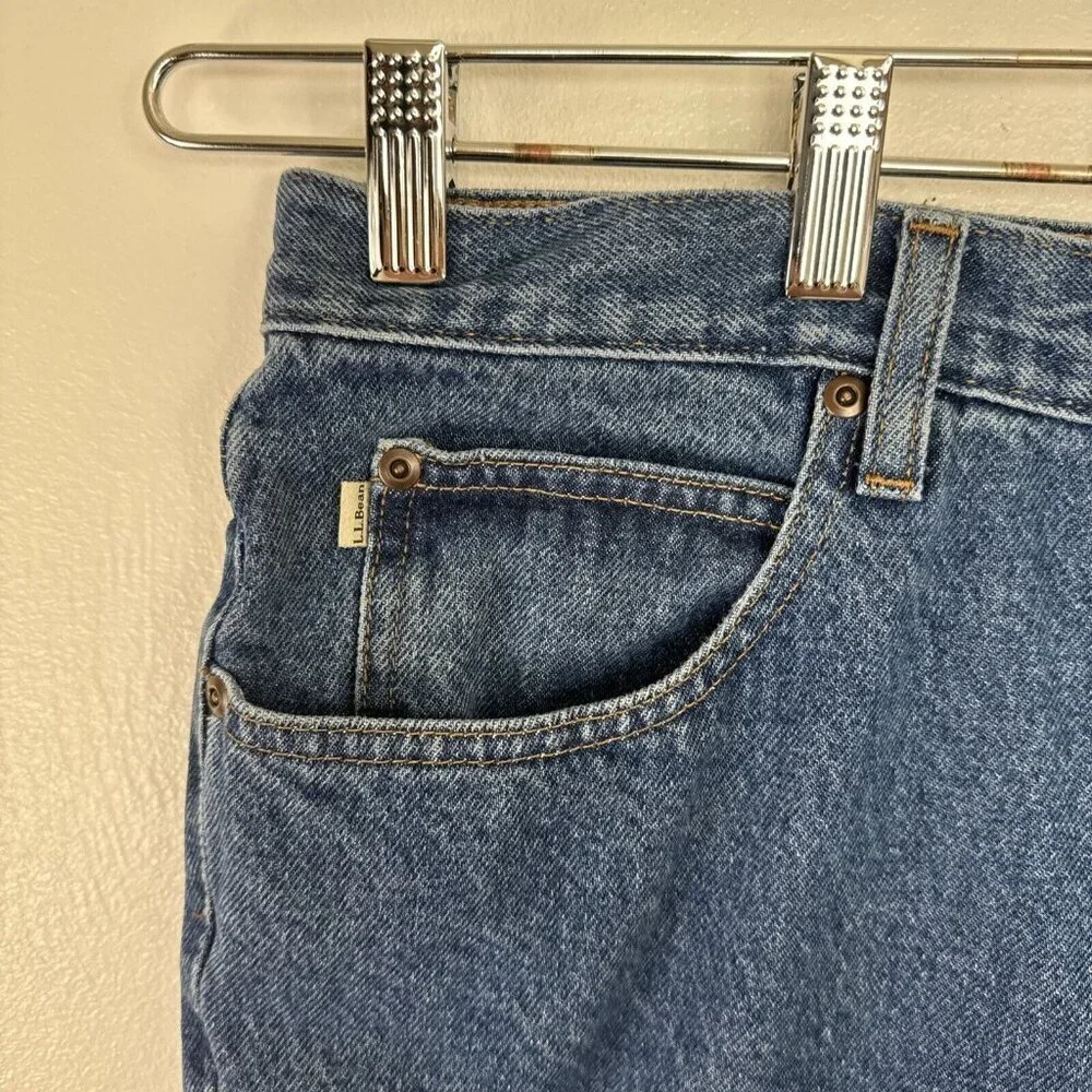 L.L. Bean Classic Fit Men's 42‎ Jeans Blue Straight Leg